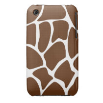 Giraffe Print Pattern in Dark Brown.