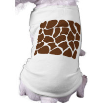 Giraffe Print Pattern in Dark Brown. Pet Clothes