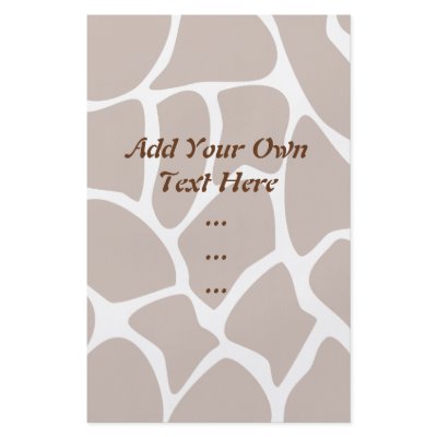 Giraffe Print Pattern in Dark Brown. Flyer Design by Graphics_By_Metarla