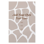 Giraffe Print Pattern in Dark Brown. Flyer Design