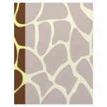 Giraffe Print Pattern in Dark Brown. letterhead