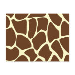 Giraffe Print Pattern in Dark Brown. postcards