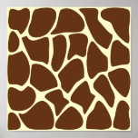 Giraffe Print Pattern in Dark Brown.