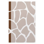Giraffe Print Pattern in Dark Brown. Personalized Stationery