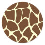 Giraffe Print Pattern in Dark Brown. Stickers
