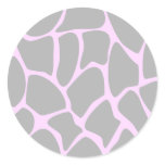 Giraffe Print Pattern in Gray. Sticker