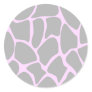 Giraffe Print Pattern in Gray. Sticker