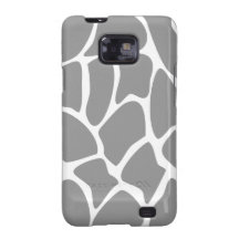 Giraffe Print Pattern in Grey. Samsung Galaxy SII Covers