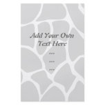 Giraffe Print Pattern in Grey. Flyer
