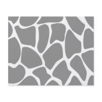 Giraffe Print Pattern in Grey. Full Colour Flyer
