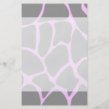 Giraffe Print Pattern in Grey. Flyers