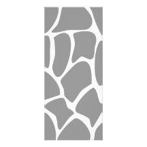 Giraffe Print Pattern in Grey. Personalized Announcement