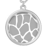 Giraffe Print Pattern in Grey. Jewelry