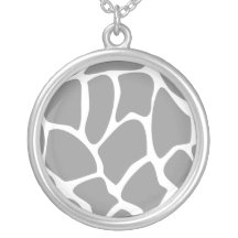 Giraffe Print Pattern in Grey. Jewelry