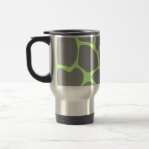 Giraffe Print Pattern in Grey. Mug