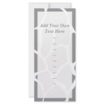 Giraffe Print Pattern in Grey. Customized Rack Card