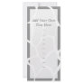 Giraffe Print Pattern in Grey. Customized Rack Card