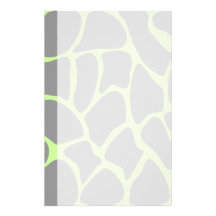 Giraffe Print Pattern in Grey. Stationery Paper