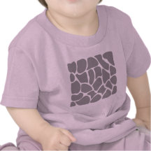 Giraffe Print Pattern in Grey. T-shirts