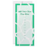 Giraffe Print Pattern in Jade Green. Custom Rack Cards