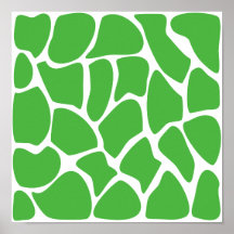 Giraffe Print Pattern in Jungle Green.
