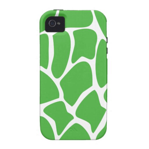 Giraffe Print Pattern in Jungle Green. Case-Mate iPhone 4 Case
