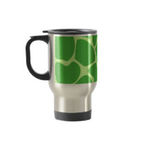 Giraffe Print Pattern in Jungle Green. Coffee Mug