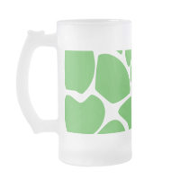 Giraffe Print Pattern in Jungle Green. Coffee Mugs