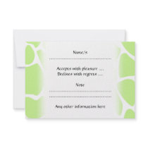 Giraffe Print Pattern in Light Lime Green.