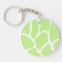 Giraffe Print Pattern in Light Lime Green.