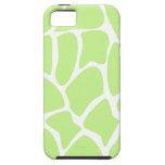 Giraffe Print Pattern in Light Lime Green.