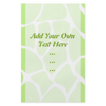 Giraffe Print Pattern in Light Lime Green. Flyer Design