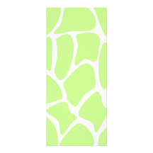 Giraffe Print Pattern in Light Lime Green. Invitation