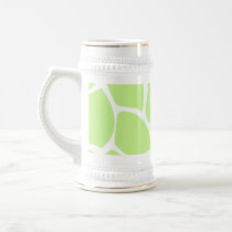 Giraffe Print Pattern in Light Lime Green. Mug