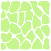 Giraffe Print Pattern in Light Lime Green. Photo Sculptures