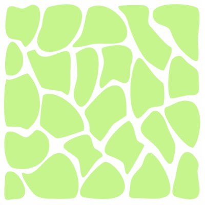 Giraffe Print Pattern in Light Lime Green. Acrylic Cut Outs by Graphics_By_Metarla