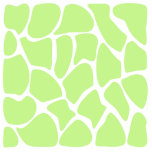 Giraffe Print Pattern in Light Lime Green. Acrylic Cut Outs