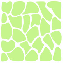Giraffe Print Pattern in Light Lime Green. Acrylic Cut Outs