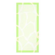 Giraffe Print Pattern in Light Lime Green. Custom Rack Cards