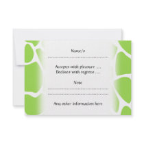 Giraffe Print Pattern in Lime Green.