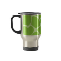 Giraffe Print Pattern in Lime Green. Coffee Mug
