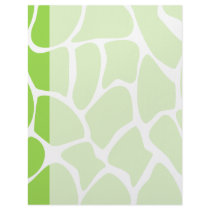 Giraffe Print Pattern in Lime Green. Letterhead Template