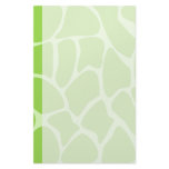 Giraffe Print Pattern in Lime Green. Stationery Paper