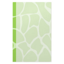 Giraffe Print Pattern in Lime Green. Stationery Paper