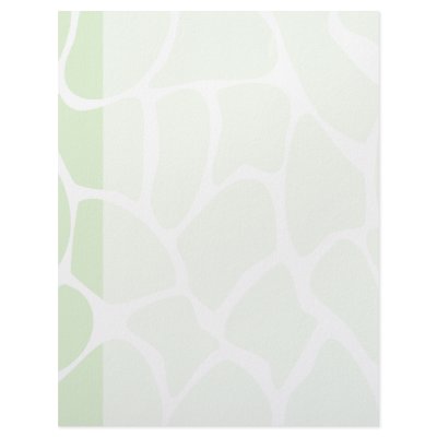 Giraffe Print Pattern in Mint Green. Letterhead Template by Graphics_By_Metarla