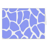 Giraffe Print Pattern in Sky Blue. Greeting Cards