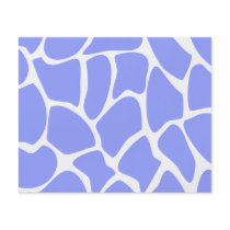 Giraffe Print Pattern in Sky Blue. Flyers