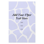 Giraffe Print Pattern in Sky Blue. Full Colour Flyer