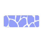 Giraffe Print Pattern in Sky Blue. Return Address Labels