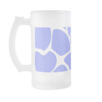 Giraffe Print Pattern in Sky Blue. Mugs